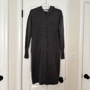 Everlane Cozy Duster Cardigan XXS Charcoal Grey